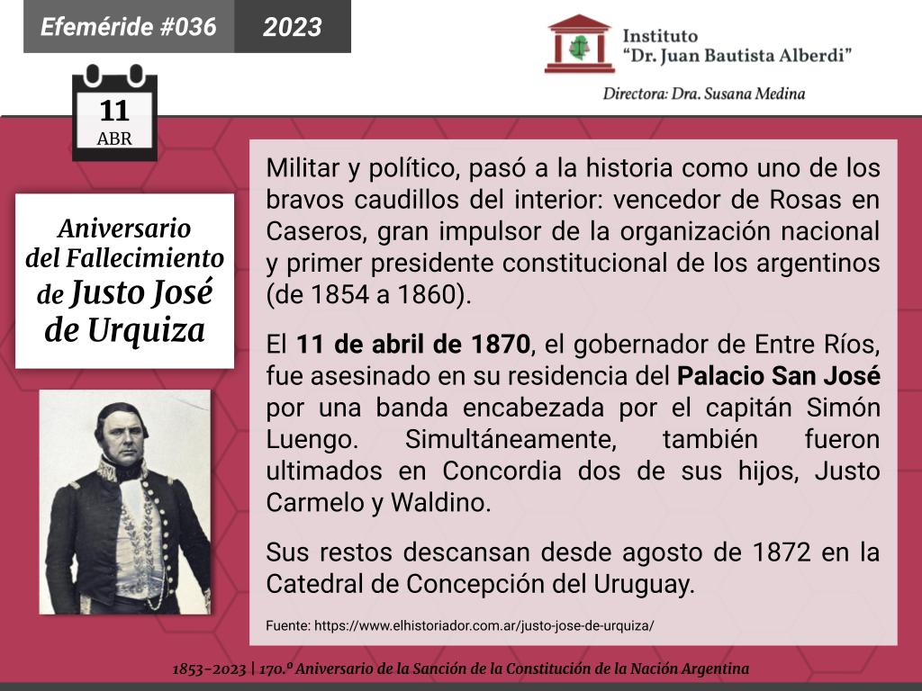 Artículos sobre Justo José De Urquiza